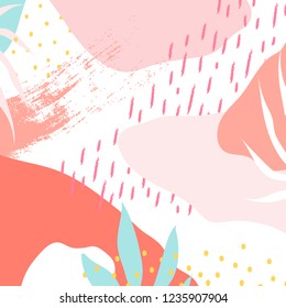 Colorful Memphis design background vector
