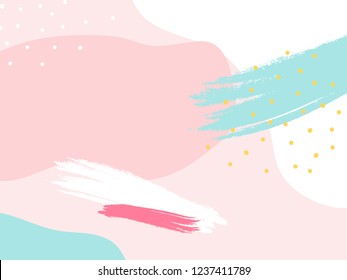 Colorful Memphis design background vector