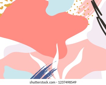 Colorful Memphis design background vector