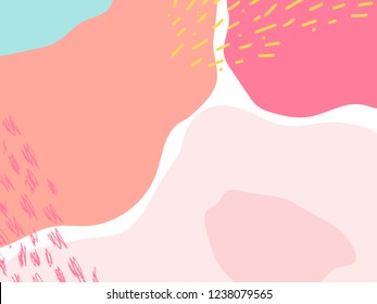 Colorful Memphis design background vector