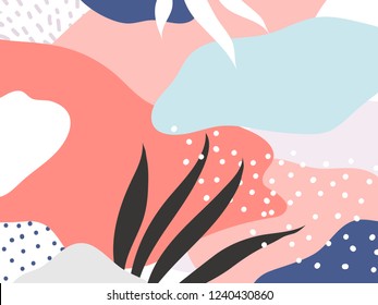 Colorful Memphis design background vector