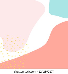 Colorful Memphis design background vector