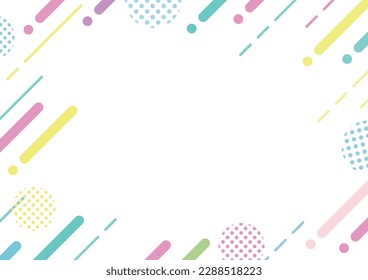 Colorful Memphis pattern background material-02