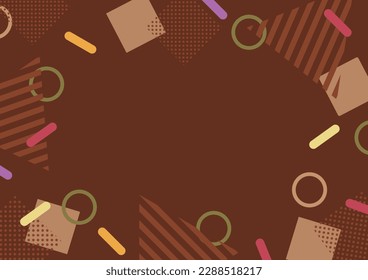 Colorful Memphis pattern background material-03