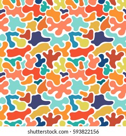 Colorful memphis seamless pattern in doodle style.Pop art, retro fashion 80-90s. 