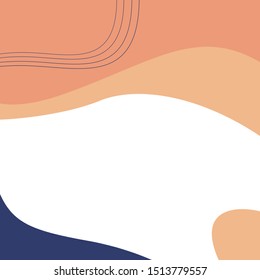 Colorful Memphis style poster vector.