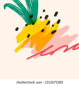 Colorful memphis summer background vector