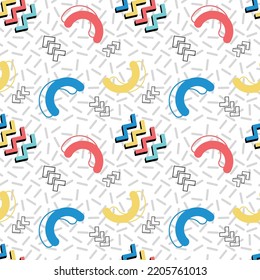 colorful memphis vector abstract background design