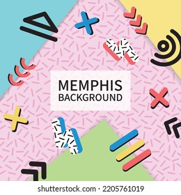 colorful memphis vector abstract background design