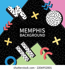 colorful memphis vector abstract background design