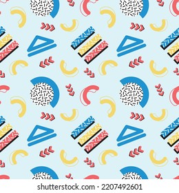 colorful memphis vector abstract background design