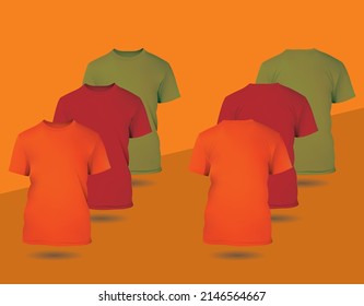 Colorful Men T-shirt vector design