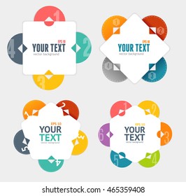 Colorful Menu Layout Set for Your Business. Vector illustration