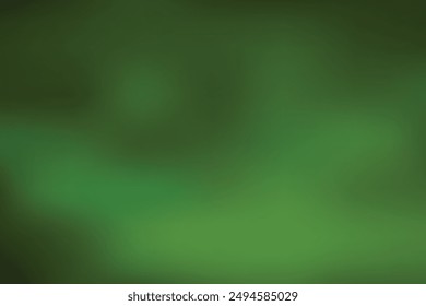 Colorful Mesh Blur Vector Background. Green Color Theme For Webdesign, Poster, Banner. Abtract Gradient Wallpaper Vector.