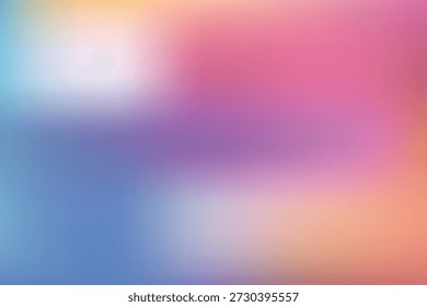 Colorful Mesh Blur Vector Background. Multi Color Theme For Webdesign, Poster, Banner. Abtract Gradient Wallpaper Vector.