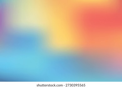 Fondo de Vector desenfocado de malla colorida. Tema multicolor para el diseño web, cartel, Anuncio. Vector de Fondo de pantalla de degradado abstracto.
