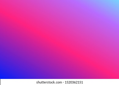 Colorful mesh gradient background vector template build up from pink, blue and purple colors