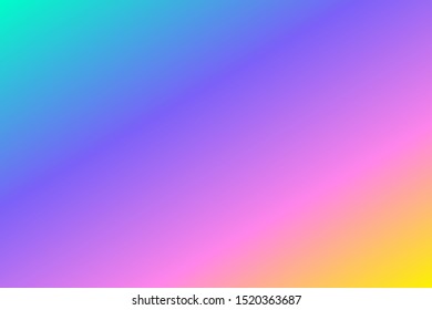 Colorful mesh gradient background vector template build up from purple, blue, and yellow colors