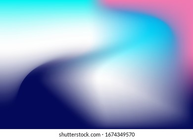 Colorful mesh gradient background vector template with pink, blue colors