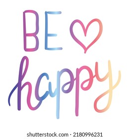 Colorful message "LOVE " for pride month celebration. Typography of LGBTQIA+ equality. Rainbow color. Float vector illustration.