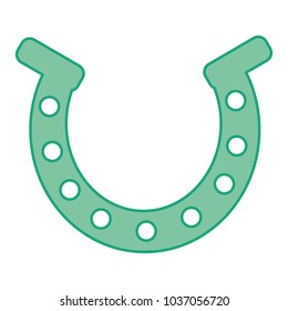 colorful metal horseshoe element accessory design