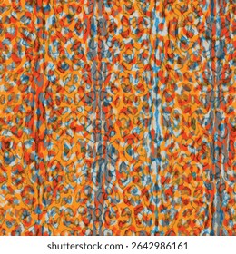 colorful meter pattern suitable for textile made of wild animal skin