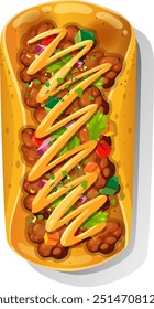 Colorful Mexican dish with toppings and sauce