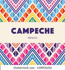 Colorful Mexican Embroidery Style Composition – Copy Space