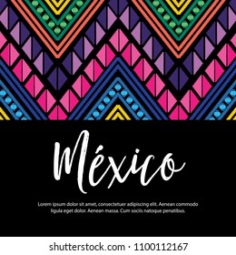 Colorful Mexican Embroidery Style – Copy Space 