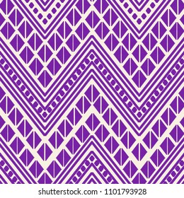 Colorful Mexican Embroidery Style Pattern