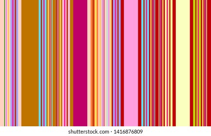 Colorful Mexican Sarape Pattern, Multicolor Vertical Lines