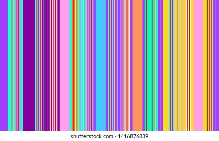 Colorful Mexican Sarape Pattern, Multicolor Vertical Lines