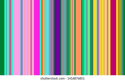 Colorful Mexican Sarape Pattern, Multicolor Vertical Lines