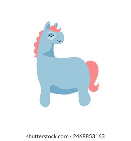 Colorful Mexican Piñata Shaped Like a Pony - vector illustration	