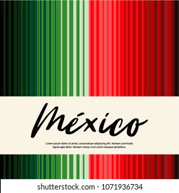 Colorful Mexican Traditional Holiday Sarape Composition – Copy Space 