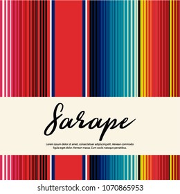 Colorful Mexican Traditional Sarape Composition – Copy Space 