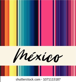 Colorful Mexican Traditional Sarape Composition – Copy Space 