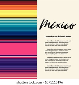 Colorful Mexican Traditional Sarape Composition – Copy Space 