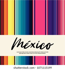 Colorful Mexican Traditional Sarape Composition – Copy Space 