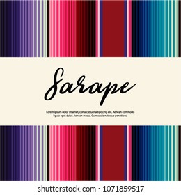 Colorful Mexican Traditional Sarape Composition – Copy Space 