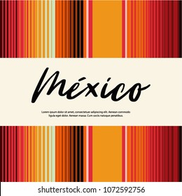 Colorful Mexican Traditional Sarape Composition – Copy Space 