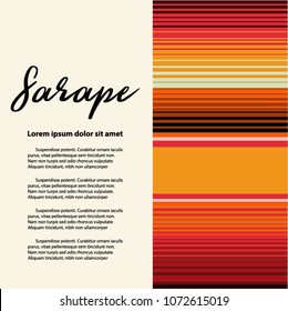 Colorful Mexican Traditional Sarape Composition – Copy Space 
