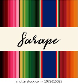 Colorful Mexican Traditional Sarape Composition – Copy Space 