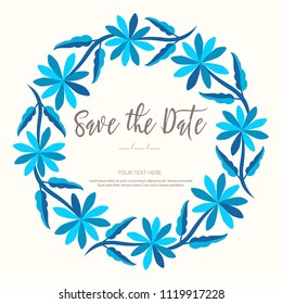Colorful Mexican Wedding Invitation. Textile Embroidery Style from Tenango, Hidalgo; México – Copy Space Floral Composition 