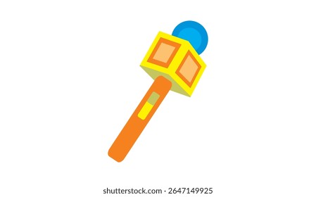 a colorful microphone vector illustration