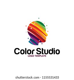 colorful mind logo template