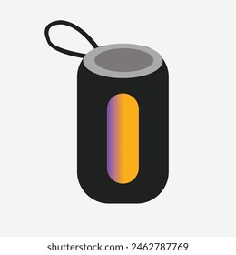 Colorful mini sound speaker isolate on white background
