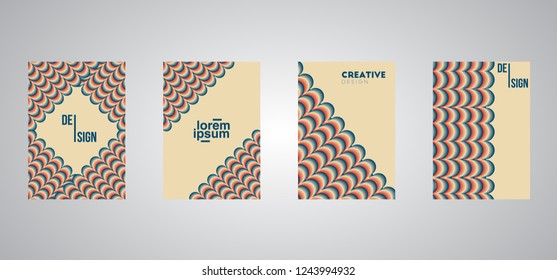colorful minimal background. set modern cover abstract background. cool gradient shapes composition. Eps10 vector. 