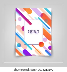 Colorful Minimal Flat Dynamic Design. Applicable for Covers, Placards, Posters, Flyers and Banner Designs. Vector illustration.