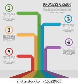 Colorful Minimal Process Graph Illustration